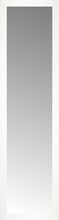 16" x 58" White Wide Cube Custom Framed Mirror