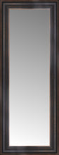 15" x 35" Aged Bronze Slope Custom Framed Mirror