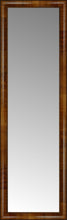 16" x 50" Belmont Light Brown Custom Framed Mirror
