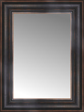 15" x 19" Aged Bronze Slope Custom Framed Mirror