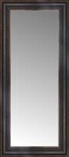 16" x 33" Aged Bronze Slope Custom Framed Mirror