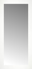 14" x 29" White Wide Cube Custom Framed Mirror