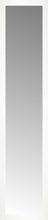 15" x 65" White Wide Cube Custom Framed Mirror