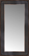 15" x 26" Aged Bronze Slope Custom Framed Mirror