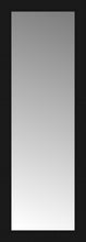 15" x 39" Soho Black Custom Framed Mirror