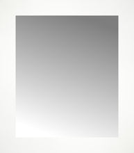 15" x 17" White Wide Cube Custom Framed Mirror