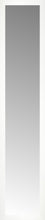 15" x 70" White Wide Cube Custom Framed Mirror
