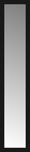 14" x 64" Soho Black Custom Framed Mirror