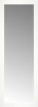 15" x 40" White Wide Cube Custom Framed Mirror
