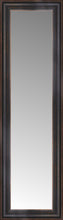 14" x 42" Aged Bronze Slope Custom Framed Mirror