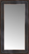 17" x 29" Aged Bronze Slope Custom Framed Mirror