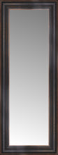 14" x 32" Aged Bronze Slope Custom Framed Mirror