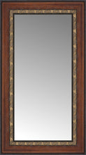 15" x 24" Malabar Walnut Custom Framed Mirror