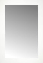16" x 23" White Wide Cube Custom Framed Mirror