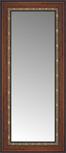 15" x 30" Malabar Walnut Custom Framed Mirror