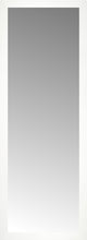 21" x 57" White Wide Cube Custom Framed Mirror