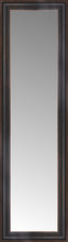15" x 46" Aged Bronze Slope Custom Framed Mirror