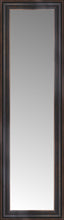 15" x 45" Aged Bronze Slope Custom Framed Mirror
