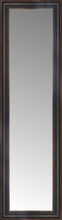 16" x 51" Aged Bronze Slope Custom Framed Mirror