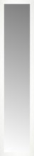 15" x 66" White Wide Cube Custom Framed Mirror
