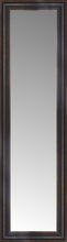 15" x 47" Aged Bronze Slope Custom Framed Mirror