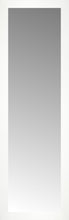 15" x 46" White Wide Cube Custom Framed Mirror