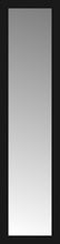 14" x 52" Soho Black Custom Framed Mirror