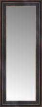 16" x 37" Aged Bronze Slope Custom Framed Mirror