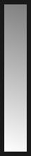 14" x 63" Soho Black Custom Framed Mirror