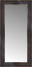 16" x 31" Aged Bronze Slope Custom Framed Mirror