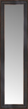 14" x 45" Aged Bronze Slope Custom Framed Mirror