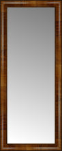 16" x 37" Belmont Light Brown Custom Framed Mirror