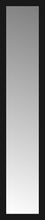 15" x 68" Soho Black Custom Framed Mirror