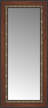 16" x 32" Malabar Walnut Custom Framed Mirror