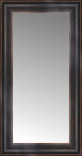 15" x 26" Aged Bronze Slope Custom Framed Mirror
