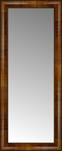 14" x 32" Belmont Light Brown Custom Framed Mirror