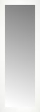 14" x 37" White Wide Cube Custom Framed Mirror