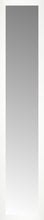 14" x 67" White Wide Cube Custom Framed Mirror