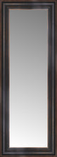 14" x 33" Aged Bronze Slope Custom Framed Mirror
