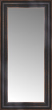 16" x 31" Aged Bronze Slope Custom Framed Mirror