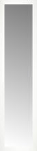 14" x 54" White Wide Cube Custom Framed Mirror