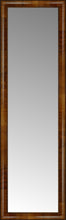 16" x 51" Belmont Light Brown Custom Framed Mirror