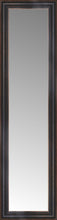 16" x 55" Aged Bronze Slope Custom Framed Mirror