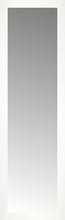 15" x 49" White Wide Cube Custom Framed Mirror