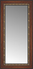 16" x 30" Malabar Walnut Custom Framed Mirror