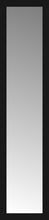 14" x 56" Soho Black Custom Framed Mirror