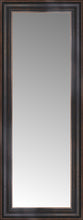 16" x 38" Aged Bronze Slope Custom Framed Mirror