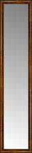 15" x 65" Belmont Light Brown Custom Framed Mirror