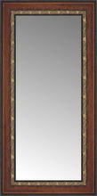 16" x 29" Malabar Walnut Custom Framed Mirror