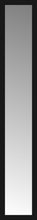 15" x 82" Soho Black Custom Framed Mirror